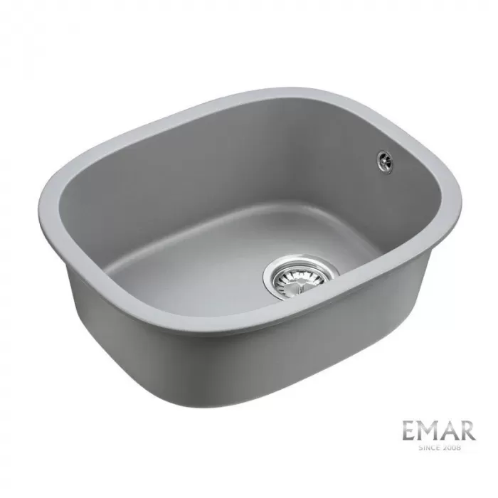 Кухонная мойка Emar Quartz EMQ-1560.P Алмаз серый