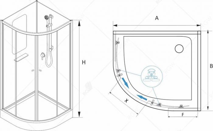 Душевая кабина RGW Andaman AN-208 80 см 381320888-12