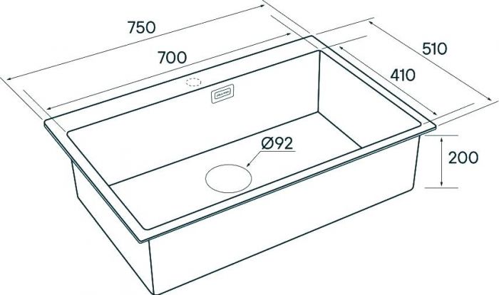 Комплект кухонная мойка Paulmark Saar PM807551-GM вороненая сталь + смеситель Paulmark Essen Es213011-GM