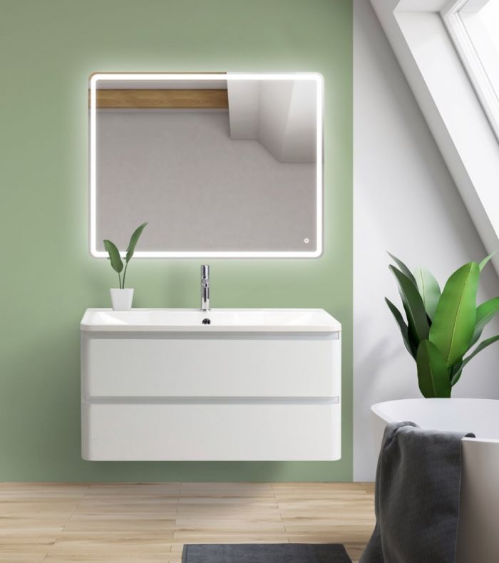 Тумба для комплекта BelBagno ALBANO-1000-2C-SO-BL bianco lucido