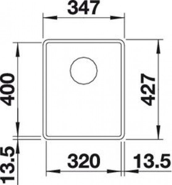 Кухонная мойка Blanco Subline 320-F 523416 антрацит