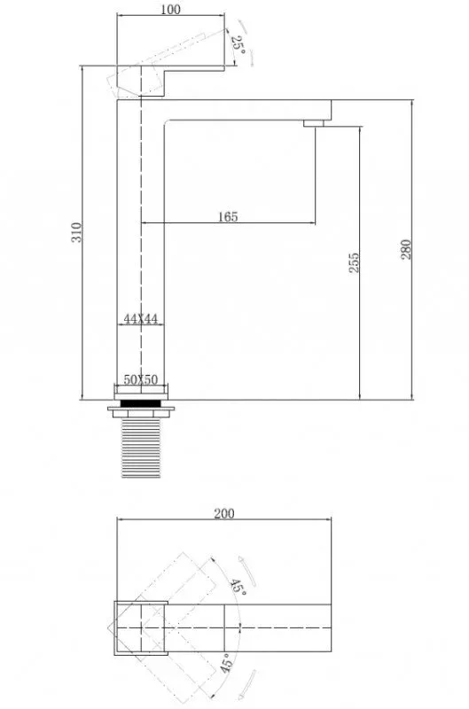 Смеситель для раковины Abber Daheim AF8211B черный