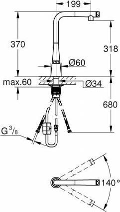 Смеситель для раковины Grohe 31593002