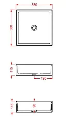 Раковина накладная ArtCeram Scalino SCL001 17 00 черный