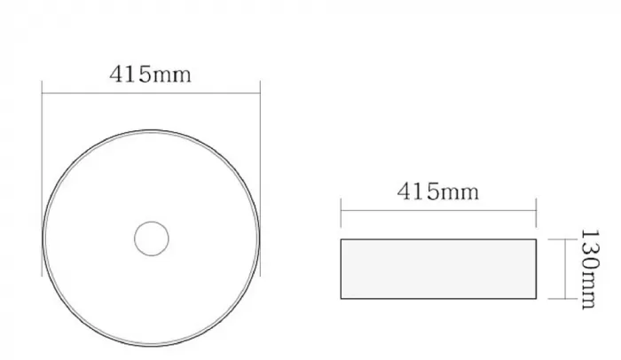 Раковина накладная SantiLine SL-7009 золото