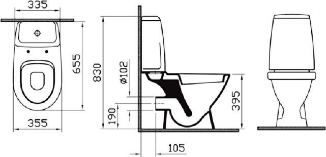 Унитаз-компакт VitrA Grand 9763B003-7200 с микролифтом