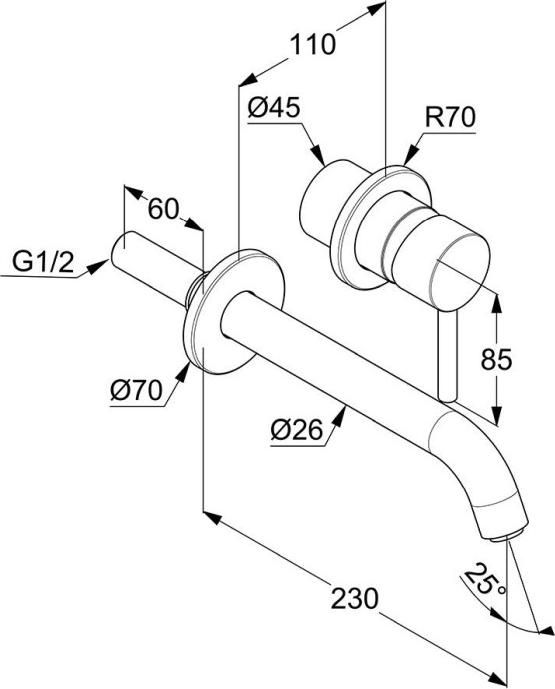 Смеситель Kludi Bozz 382450576 для раковины