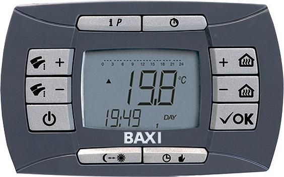 Газовый котел Baxi NUVOLA 3 comfort 240 i (10,4-24,4 кВт) с выносной панелью управления