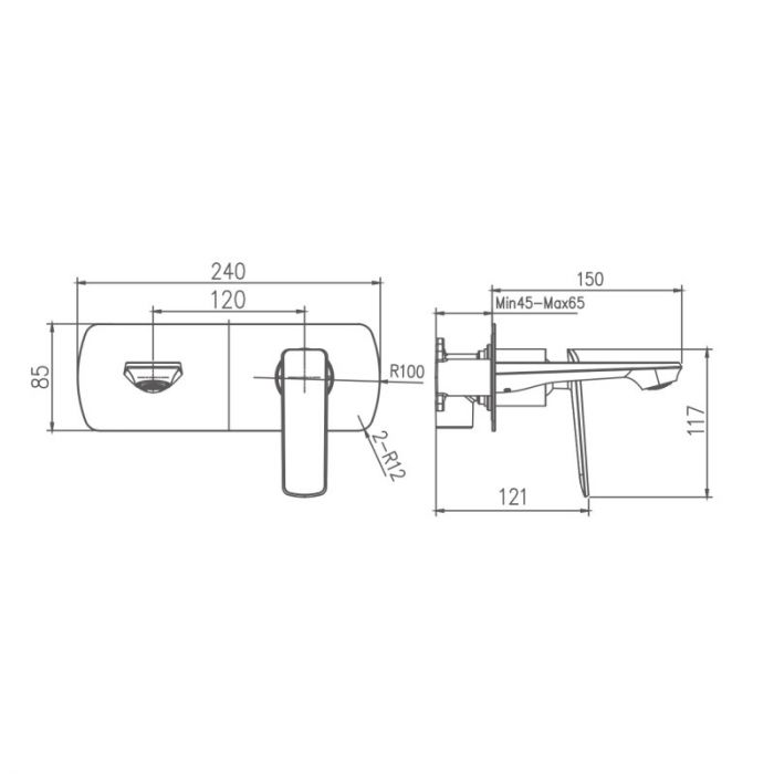 Смеситель для раковины Haiba HB80548-8 белый