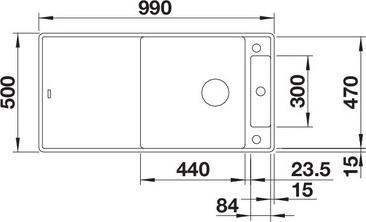 Кухонная мойка Blanco Axia III XL 6 S-F 523529 белый доска стекло