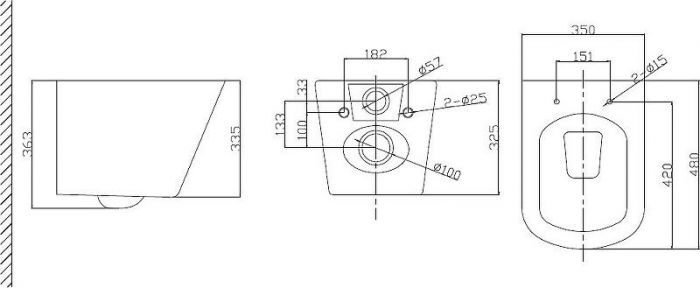 Подвесной унитаз BelBagno Due BB3103CHR/SC, белый