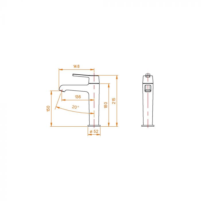 Смеситель для раковины RGW Shower Panels 511405301-06 золото