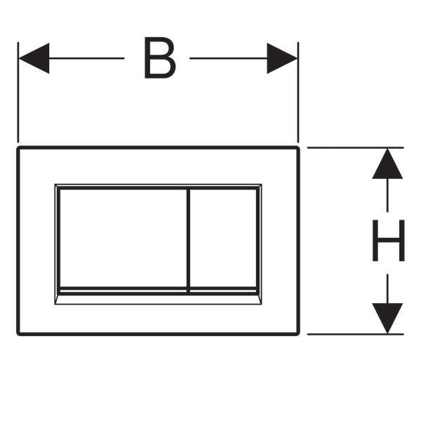 Кнопка смыва Geberit Sigma 30 115.883.DW.1, черная глянцевая