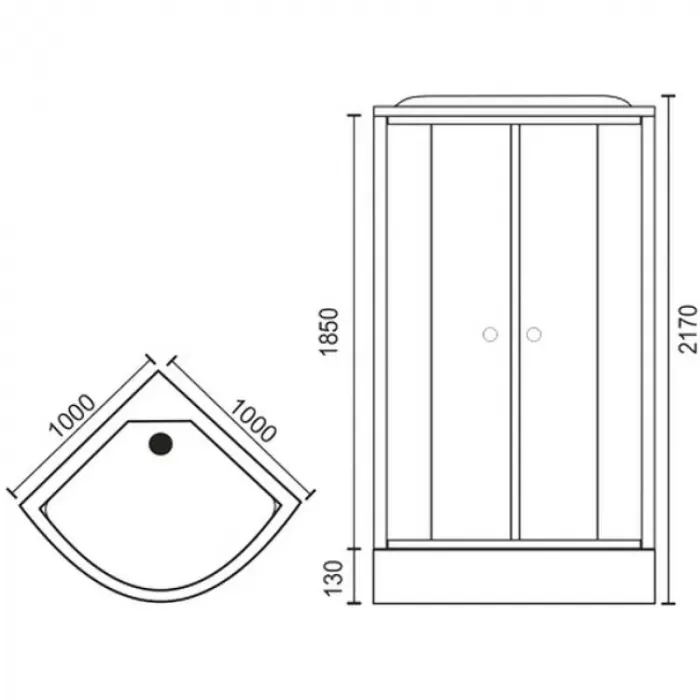 Душевая кабина Royal Bath HK RB100HK7-WT