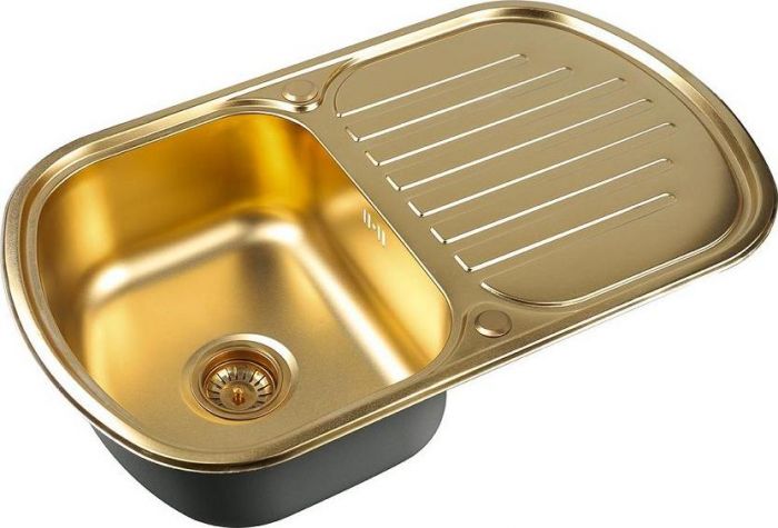 Кухонная мойка Zorg Inox Pvd SZR 7749 BRONZE, бронза