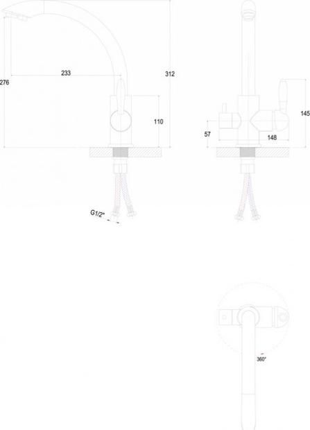 Комплект кухонная мойка Mixline ML-GM22 525183 белый + смеситель Paulmark Essen Es213001-331