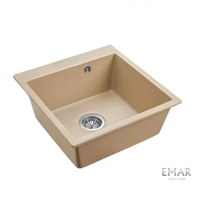 Кухонная мойка Emar Quartz EMQ-1640.Q Сардоникс бежевый